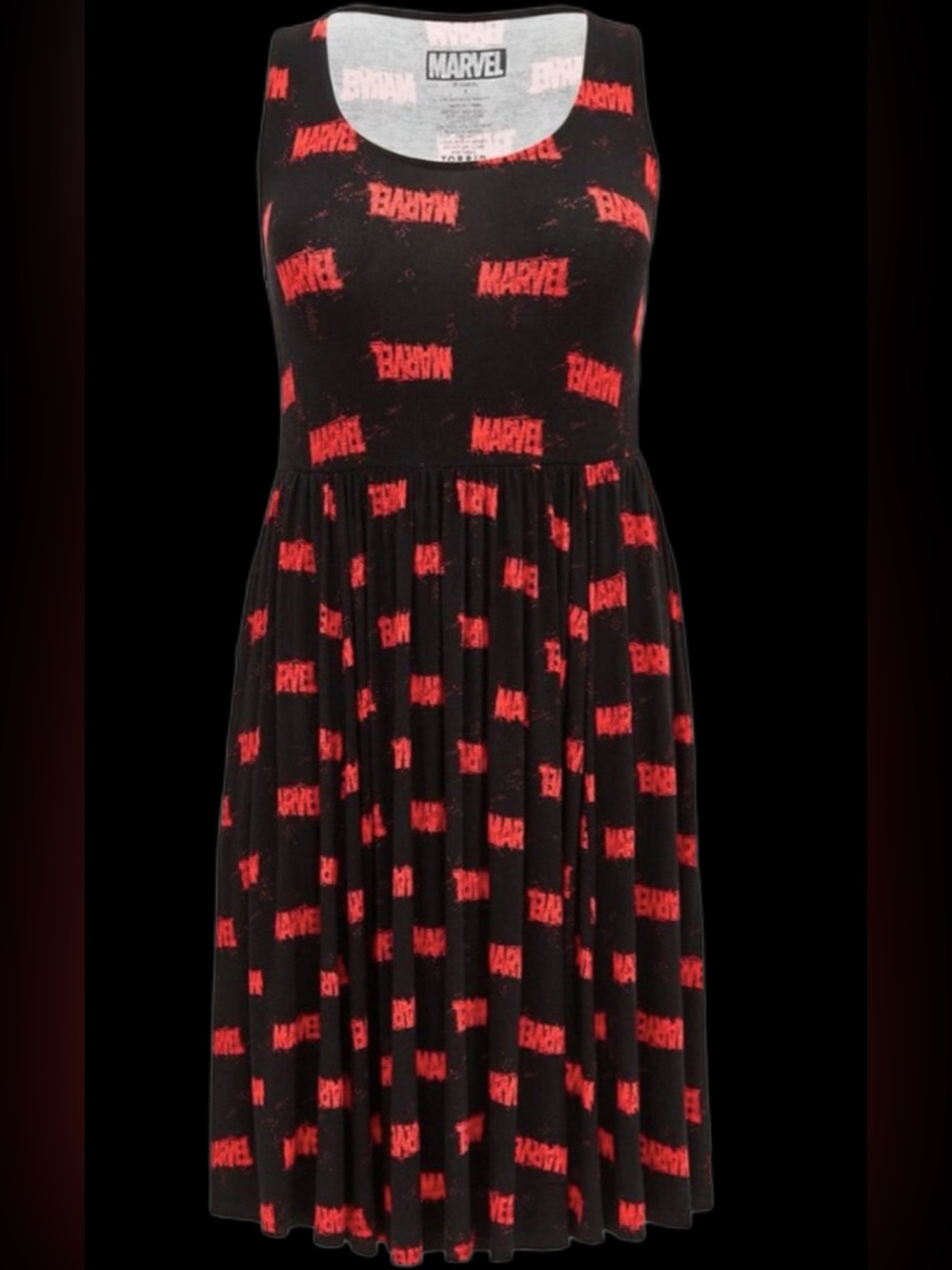 Torrid MARVEL Stretchy Skater Midi Pocket Dress 0X XL - Picture 12 of 12